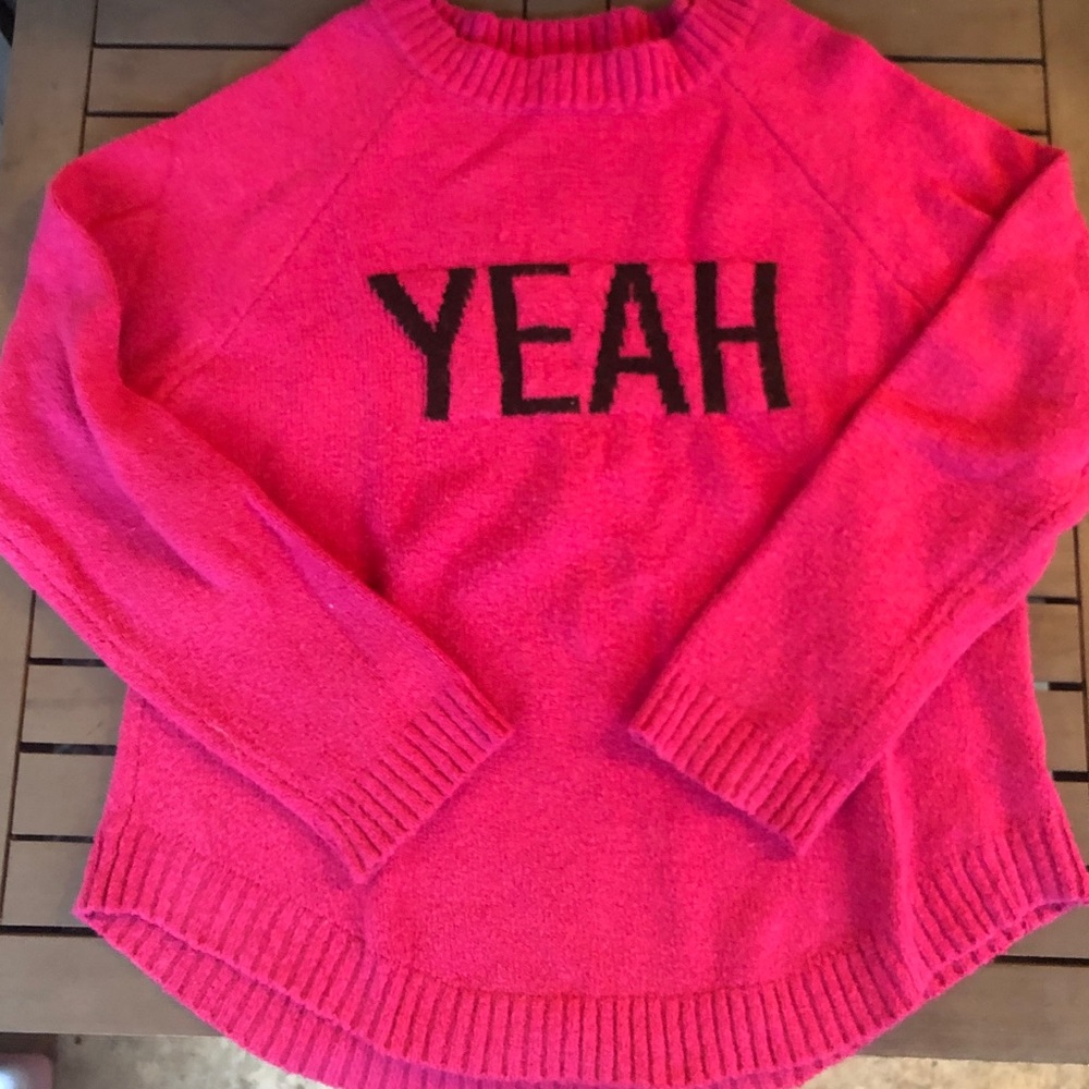 Cute pink sweater